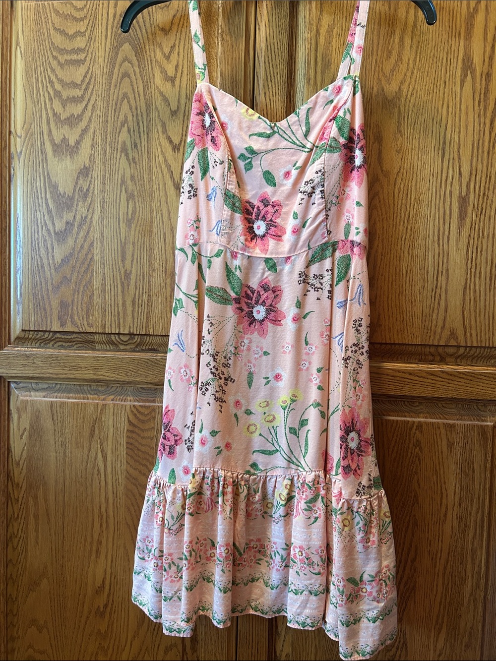 Old Navy Pink Floral Spaghetti-Strap Mini Dress